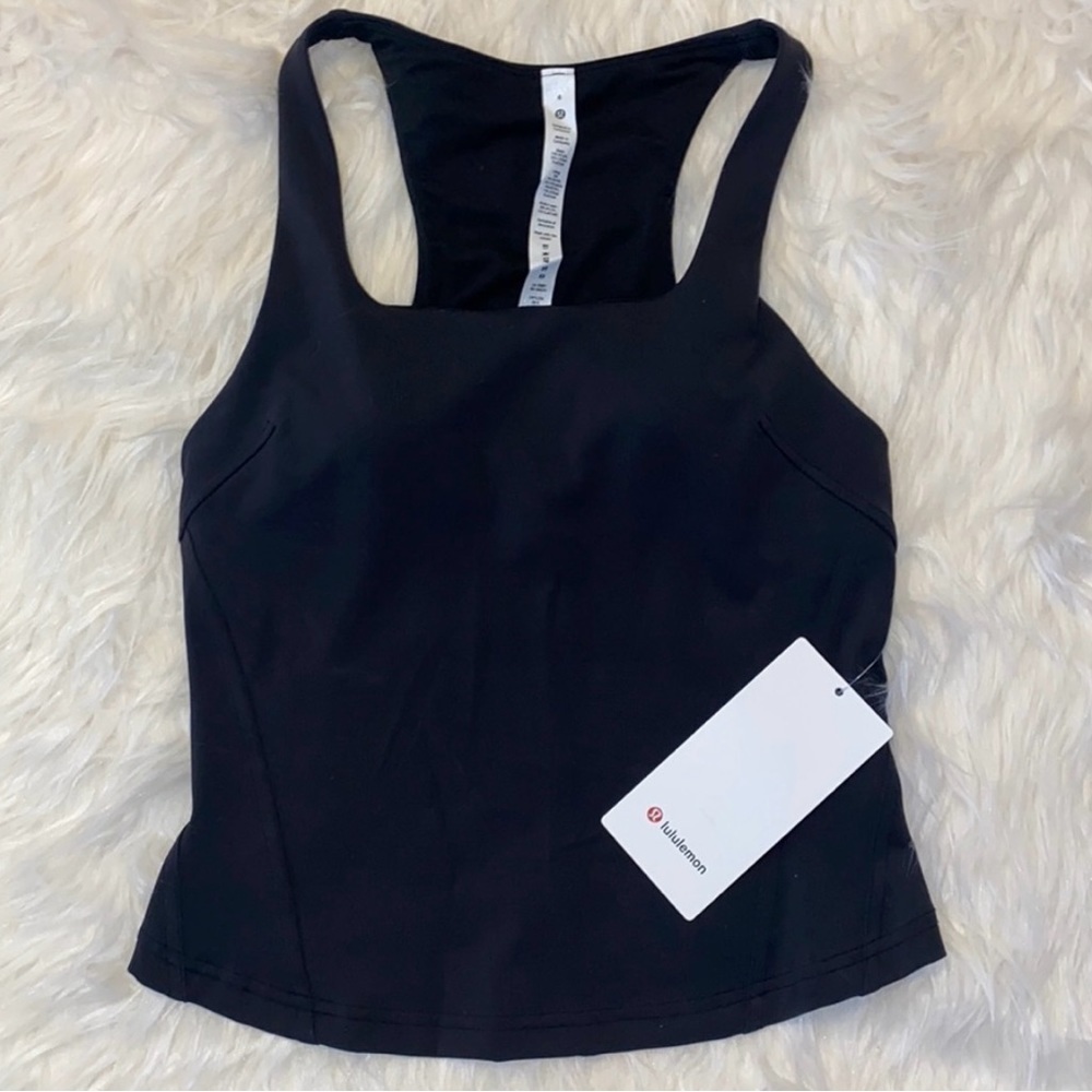Women’s Lululemon Black InStill Tank‎ Top fitness lifestyle yoga Pilates, size 6